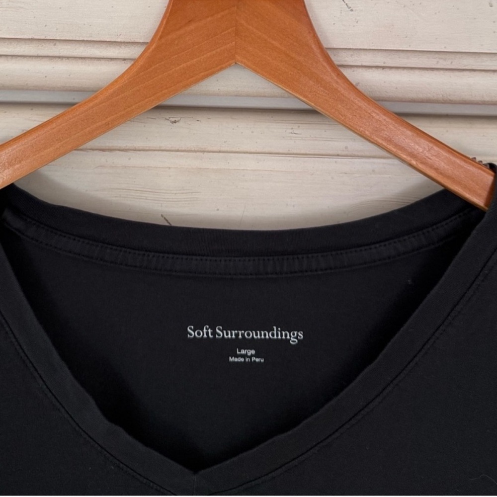 Soft Surroundings Basic Pima Cotton Long Sleeve T… - image 4